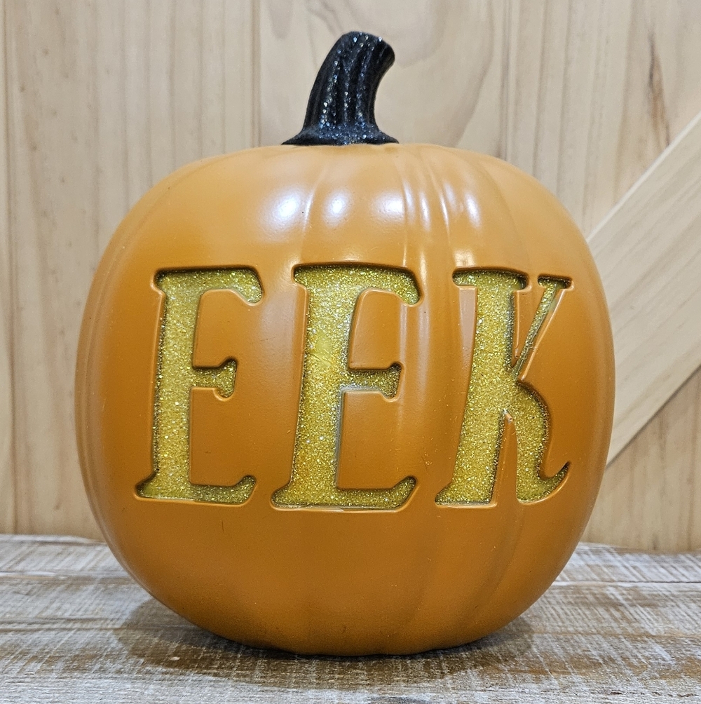 Hyde & Eek! |  'EEK' Jack-o-lantern Blow Mold | Halloween